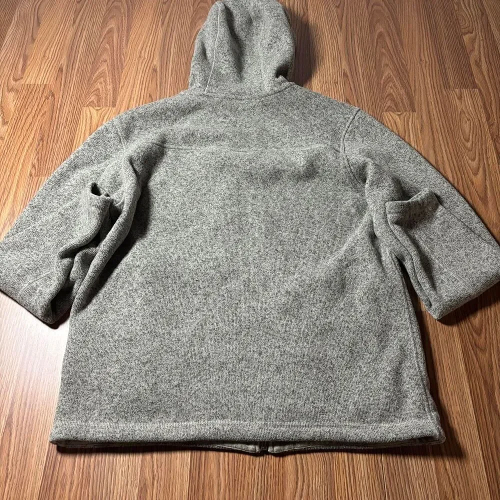 The North Face Fleece Hoodie Jacket Men’s Large Beige Full Zip Outdoor